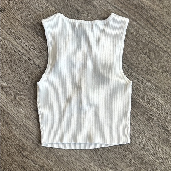 Cutest Ribbed button down Tank by Love Tree - Picture 4 of 8